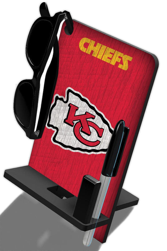 Fan Creations Wall Decor Kansas City Chiefs 4 In 1 Desktop Phone Stand