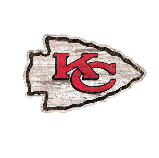 Fan Creations 24" Signs Kansas City Chiefs Distressed Logo Cutout Sign
