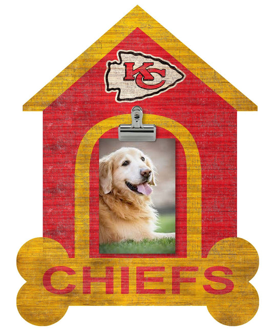 Fan Creations Clip Frame Kansas City Chiefs Dog Bone House Clip Frame