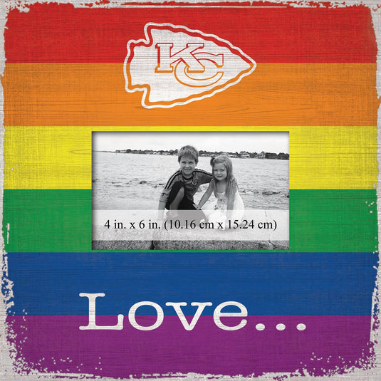 Fan Creations Home Decor Kansas City Chiefs  Love Pride 10x10 Frame