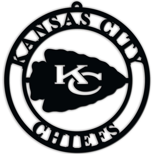Fan Creations Wall Decor Kansas City Chiefs Silhouette Logo Cutout Circle