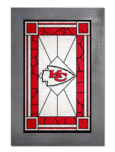 Fan Creations Home Decor Kansas City Chiefs   Stained Glass 11x19