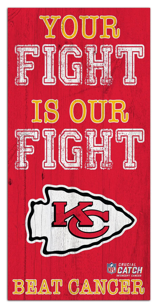 Fan Creations Home Decor Kansas City Chiefs Your Fight Is Our Fight 6x12