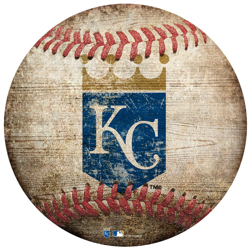 Fan Creations Wall Decor Kansas City Royals 12in Baseball Shaped Sign