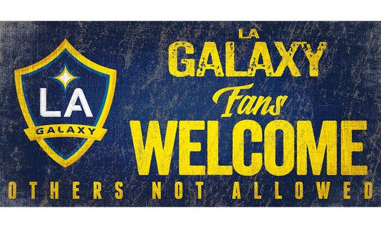 Fan Creations 6x12 Sign LA Galaxy Fans Welcome Sign