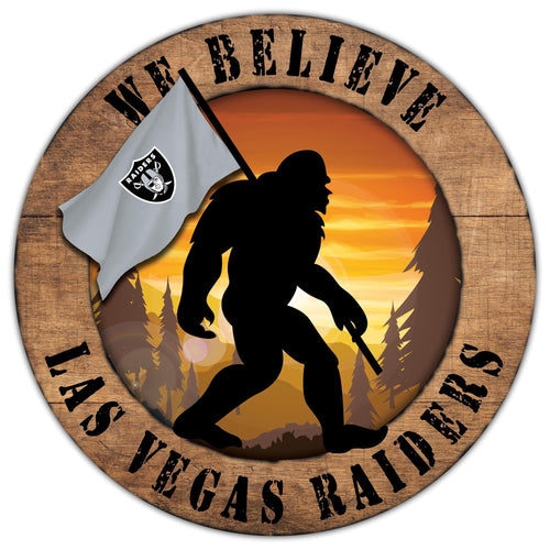 Fan Creations Wall Decor Las Vegas Raiders Bigfoot 12in Circle