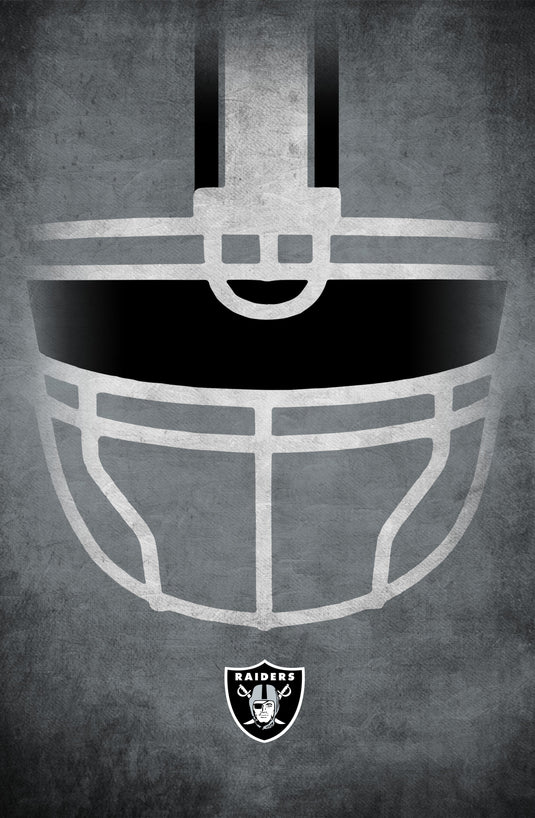 Fan Creations Home Decor Las Vegas Raiders   Ghost Helmet 17x26