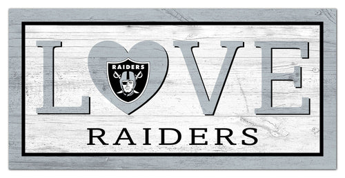 Fan Creations 6x12 Sign Las Vegas Raiders Love 6x12 Sign