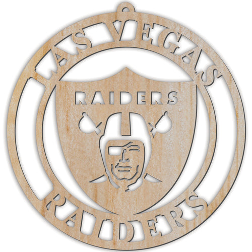 Fan Creations Holiday Home Decor Las Vegas Raiders Luan Logo Cutout Ornament