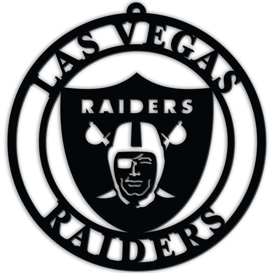 Fan Creations Wall Decor Las Vegas Raiders Silhouette Logo Cutout Circle
