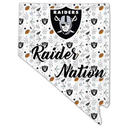 Fan Creations Wall Decor Las Vegas Raiders State Sign 12in