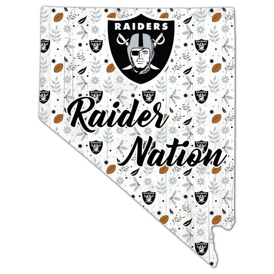 Fan Creations Wall Decor Las Vegas Raiders State Sign 24in