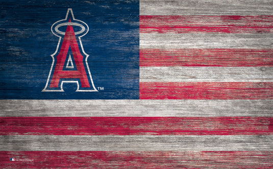 Fan Creations Home Decor Los Angeles Angels   Distressed Flag 11x19