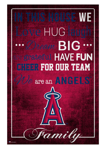 Fan Creations Home Decor Los Angeles Angels   In This House 17x26