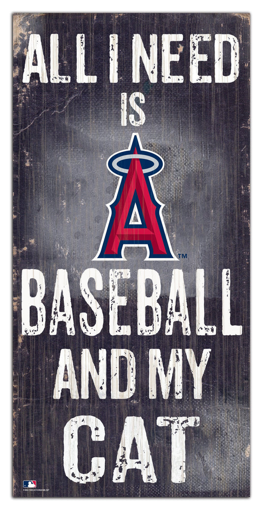 Fan Creations 6x12 Sign Los Angeles Angels My Cat 6x12 Sign