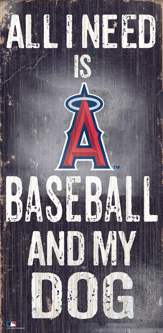 Fan Creations 6x12 Sign Los Angeles Angels My Dog 6x12 Sign