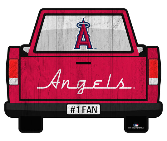 Fan Creations Home Decor Los Angeles Angels Slogan Truck Back Vintage 12in