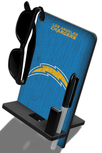 Fan Creations Wall Decor Los Angeles Chargers 4 In 1 Desktop Phone Stand