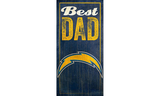 Fan Creations Wall Decor Los Angeles Chargers Best Dad Sign