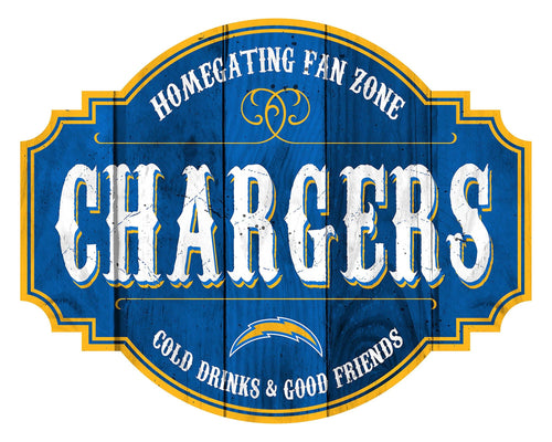 Fan Creations Home Decor Los Angeles Chargers Homegating Tavern 12in Sign