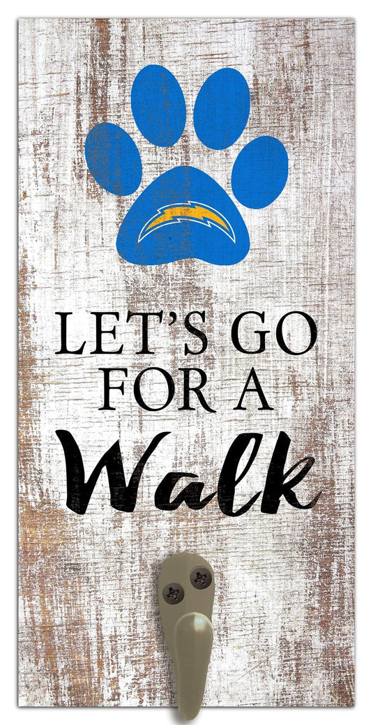 Fan Creations 6x12 Sign Los Angeles Chargers Leash Holder 6x12 Sign