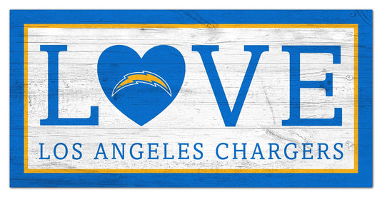 Fan Creations 6x12 Sign Los Angeles Chargers Love 6x12 Sign