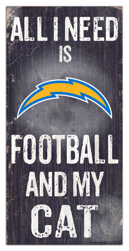 Fan Creations 6x12 Sign Los Angeles Chargers My Cat 6x12 Sign