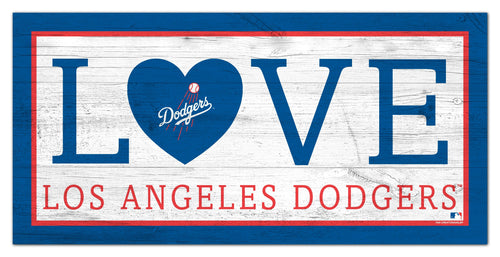 Fan Creations 6x12 Sign Los Angeles Dodgers Love 6x12 Sign