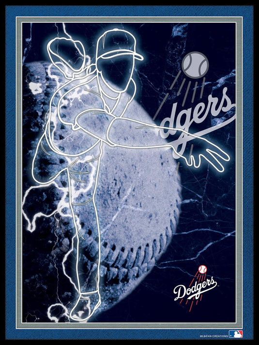 Fan Creations Wall Decor Los Angeles Dodgers Neon Player 12x16