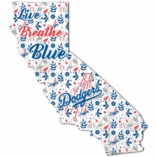 Fan Creations Wall Decor Los Angeles Dodgers State Sign 24in