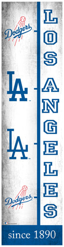 Fan Creations Home decor Los Angeles Dodgers Team Logo Progression 6x24