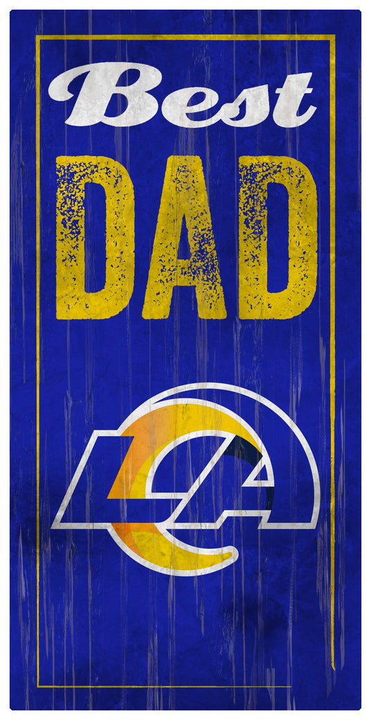 Fan Creations Wall Decor Los Angeles Rams Best Dad Sign