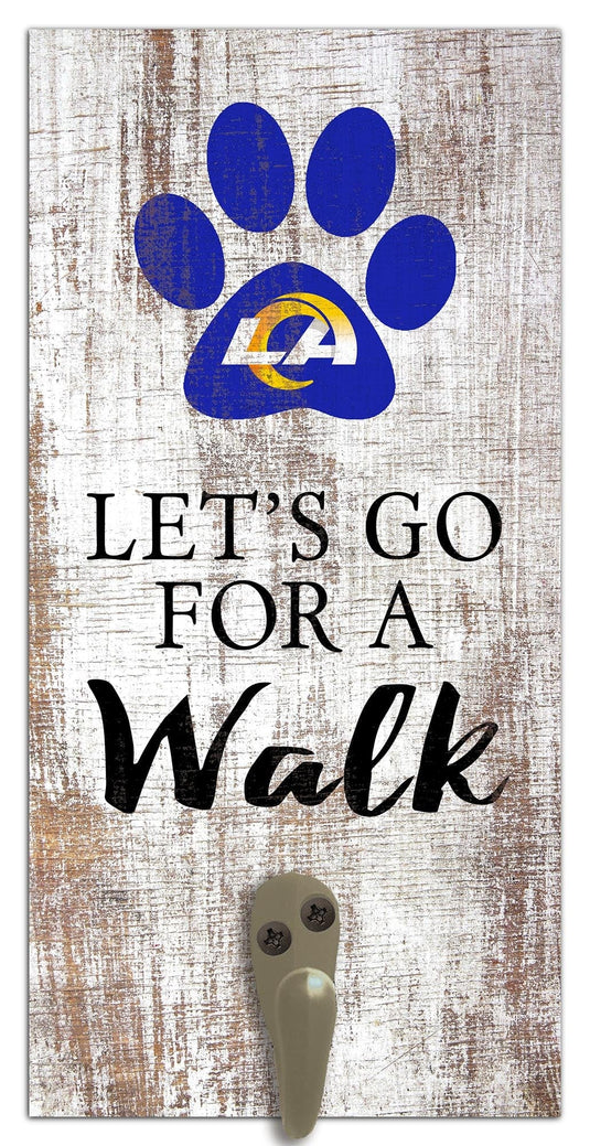 Fan Creations 6x12 Sign Los Angeles Rams Leash Holder 6x12 Sign
