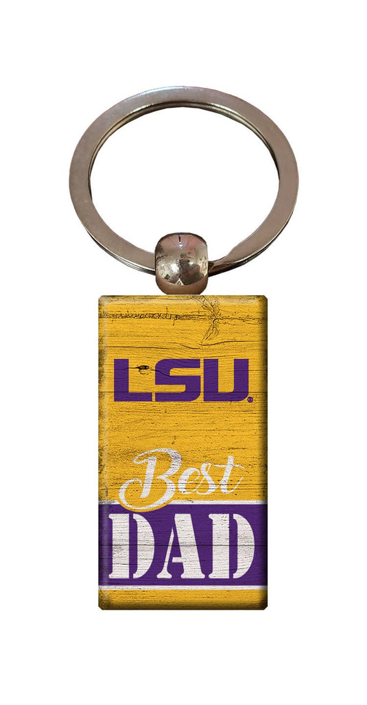 Fan Creations Home Decor LSU  Best Dad Keychain