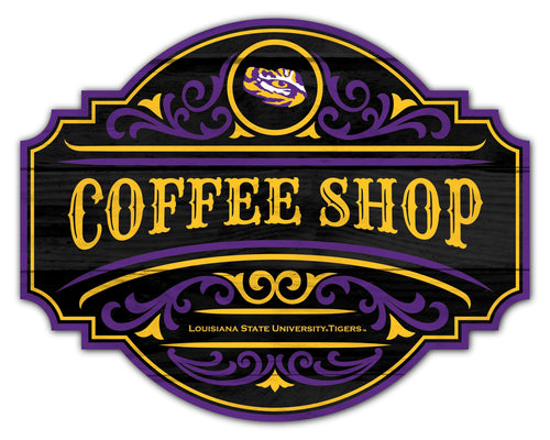 Fan Creations Home Decor LSU Coffee Tavern Sign 24in