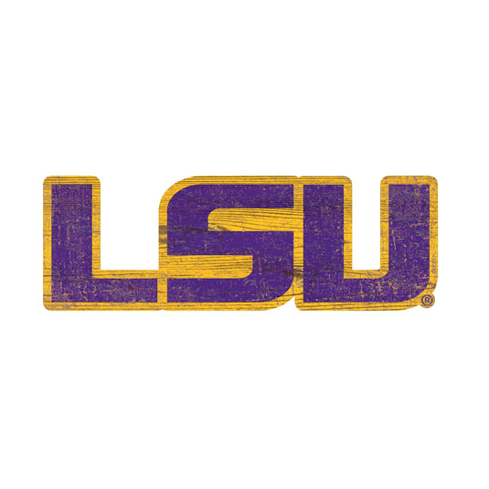 Fan Creations 24" Signs LSU Distressed Logo Cutout Sign