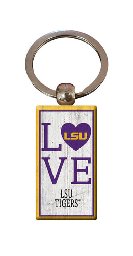 Fan Creations Home Decor LSU  Love Keychain