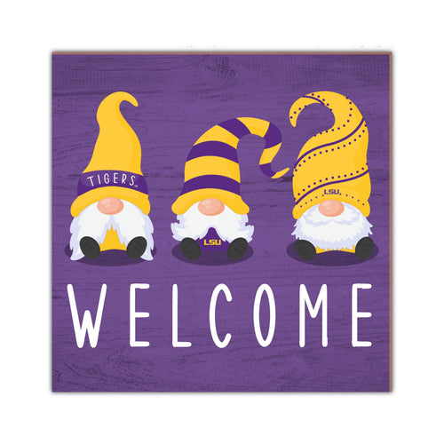 Fan Creations Home Decor LSU   Welcome Gnomes