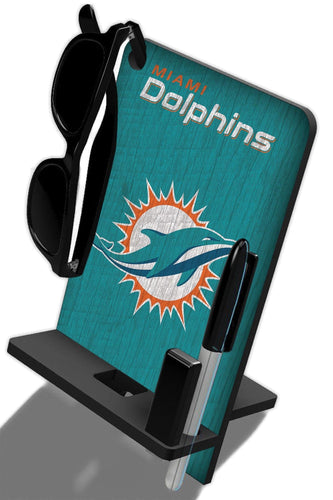 Fan Creations Wall Decor Miami Dolphins 4 In 1 Desktop Phone Stand