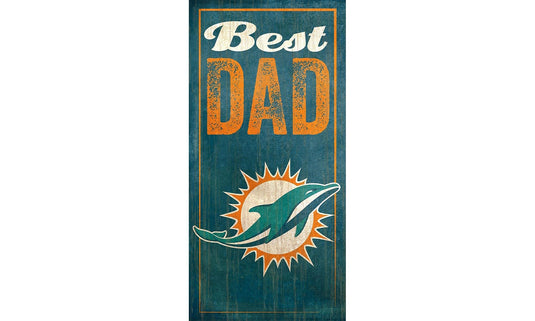 Fan Creations Wall Decor Miami Dolphins Best Dad Sign