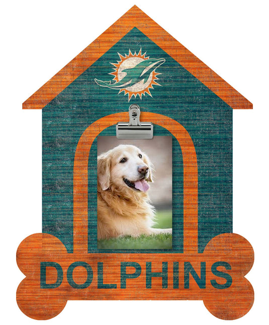 Fan Creations Clip Frame Miami Dolphins Dog Bone House Clip Frame