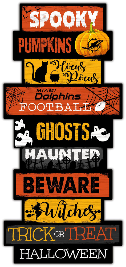 Fan Creations Home Decor Miami Dolphins Halloween Celebration Stack