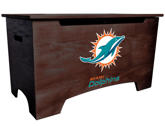 Fan Creations Home Decor Miami Dolphins Logo Storage Chest