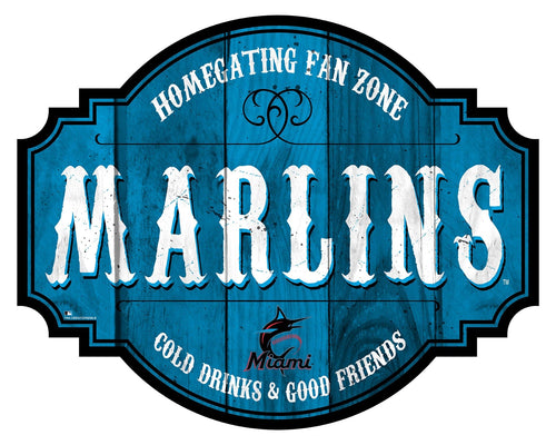 Fan Creations Home Decor Miami Marlins Homegating Tavern 24in Sign