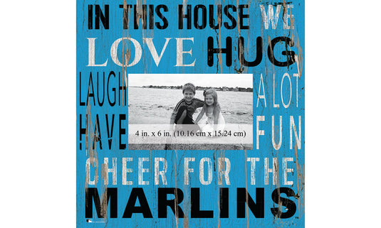 Fan Creations Home Decor Miami Marlins  In This House 10x10 Frame