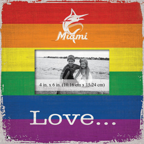 Fan Creations Home Decor Miami Marlins  Love Pride 10x10 Frame