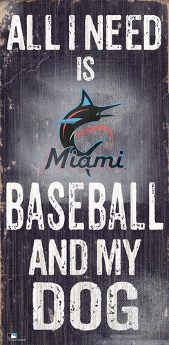 Fan Creations 6x12 Sign Miami Marlins My Dog 6x12 Sign