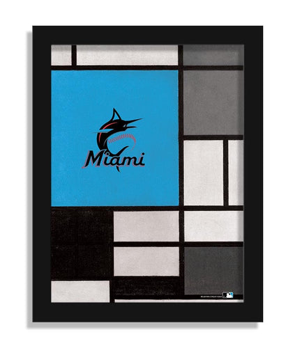 Fan Creations Home Decor Miami Marlins Team Composition 12x16 (fine art)