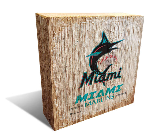 Fan Creations Desktop Stand Miami Marlins Team Logo Block