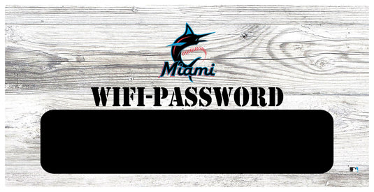 Fan Creations 6x12 Horizontal Miami Marlins Wifi Password 6x12 Sign